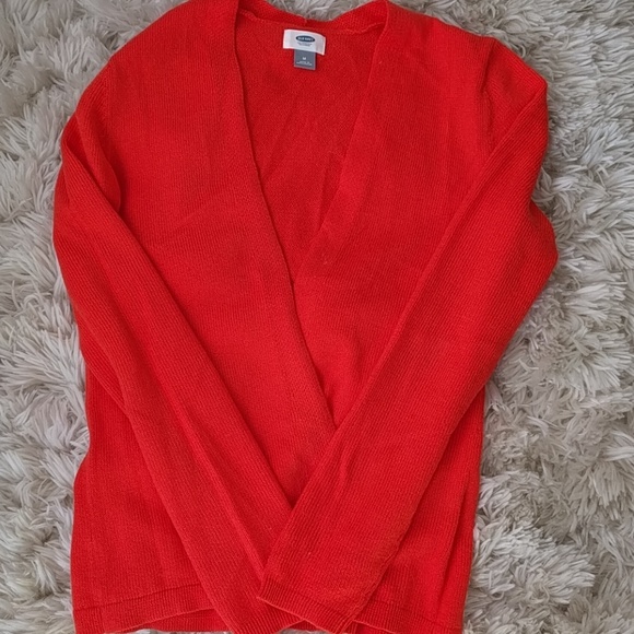 old navy orange sweater